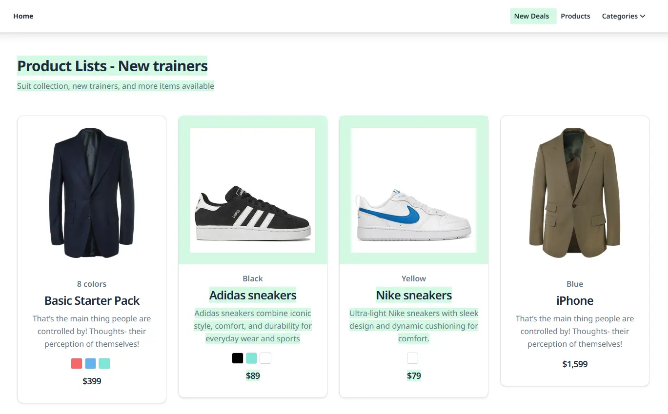 Current version of website